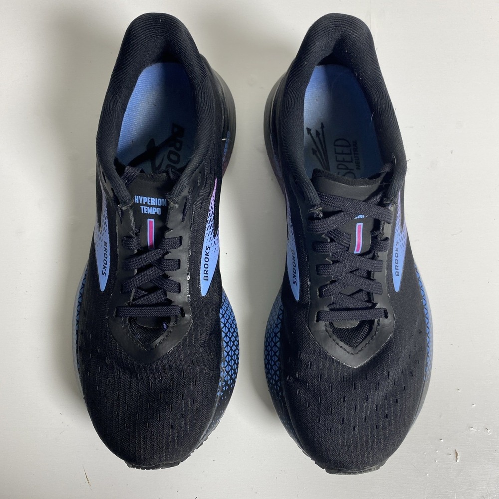 Brooks Hyperion Tempo Woman's 6M Running Shoe Black Multicolor Race Trainer